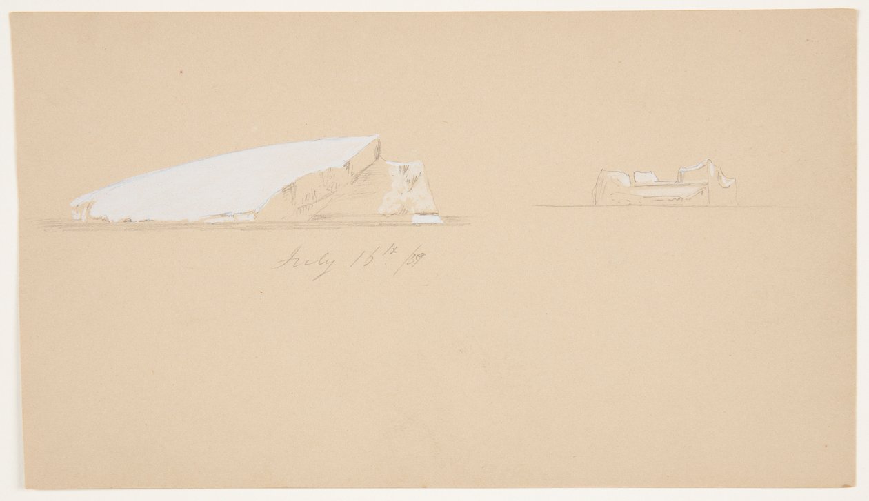 Icebergs flotantes de Frederic Edwin Church