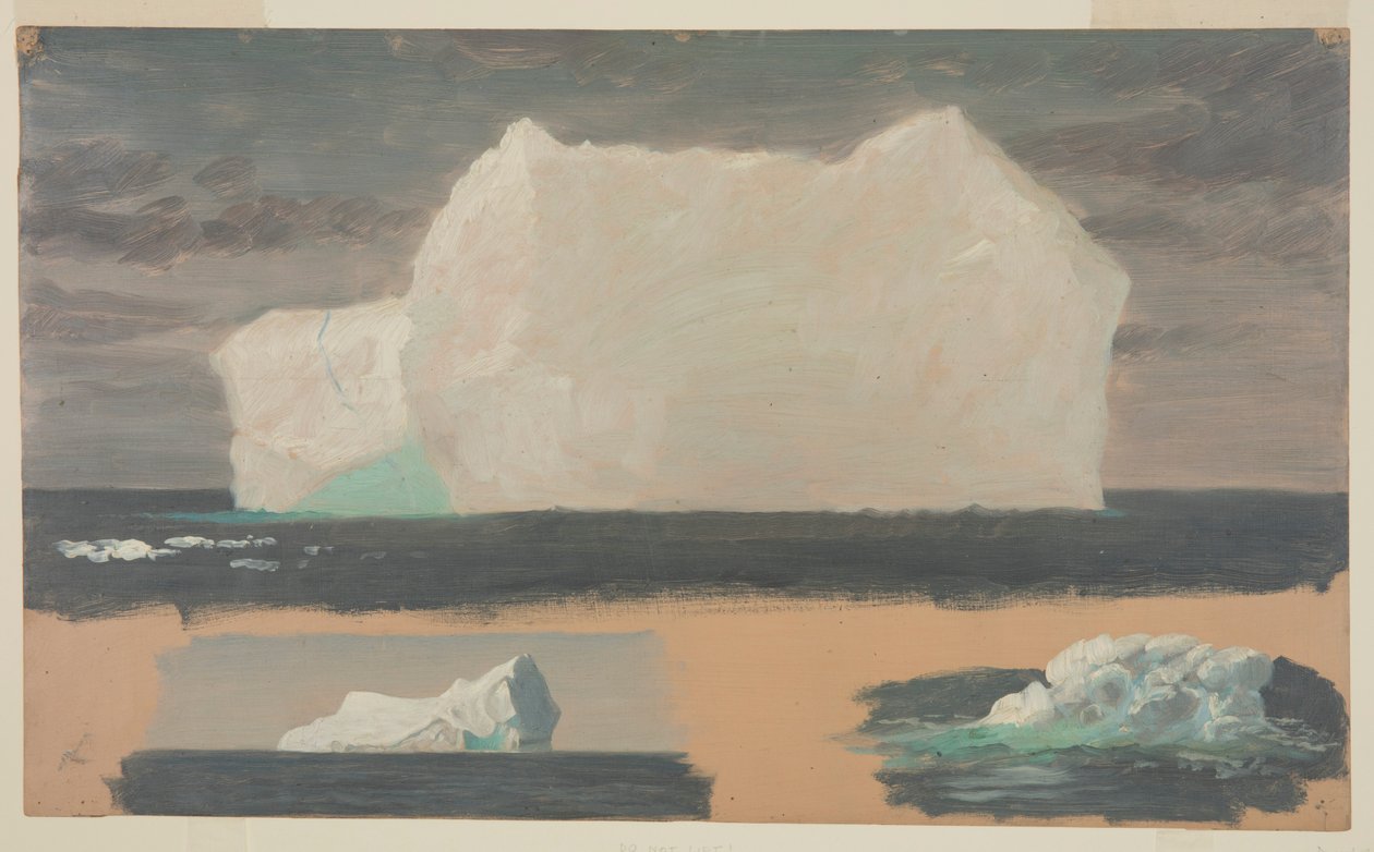 Icebergs flotantes cerca de Twillingate, Terranova de Frederic Edwin Church