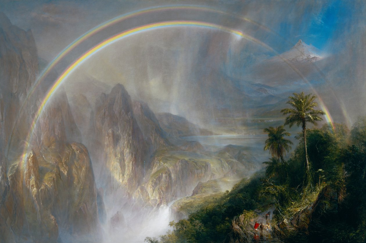 Temporada de lluvias en los trópicos - Google Art Project (recorte) de Frederic Edwin Church