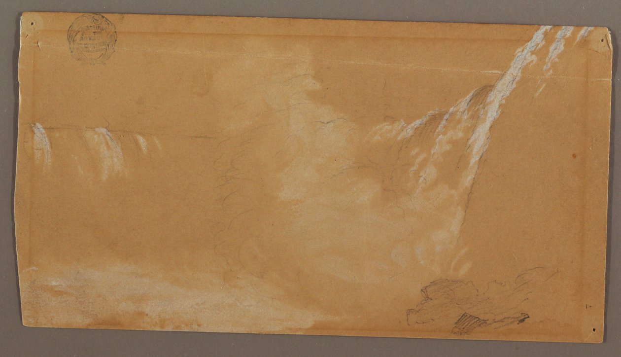 Mayor parte de Horseshoe Falls, vista desde el lado canadiense del río Niágara de Frederic Edwin Church