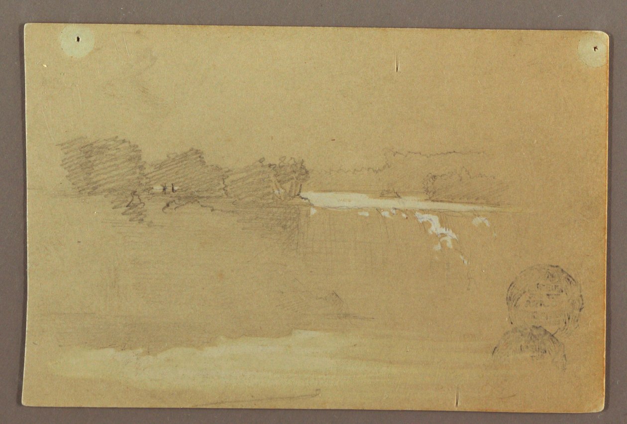 Punto Hennequin y las Cataratas Americanas, Río Niágara de Frederic Edwin Church