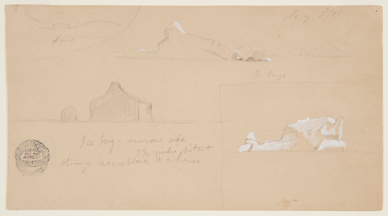 Iceberg con extraña semejanza a una casa de Frederic Edwin Church