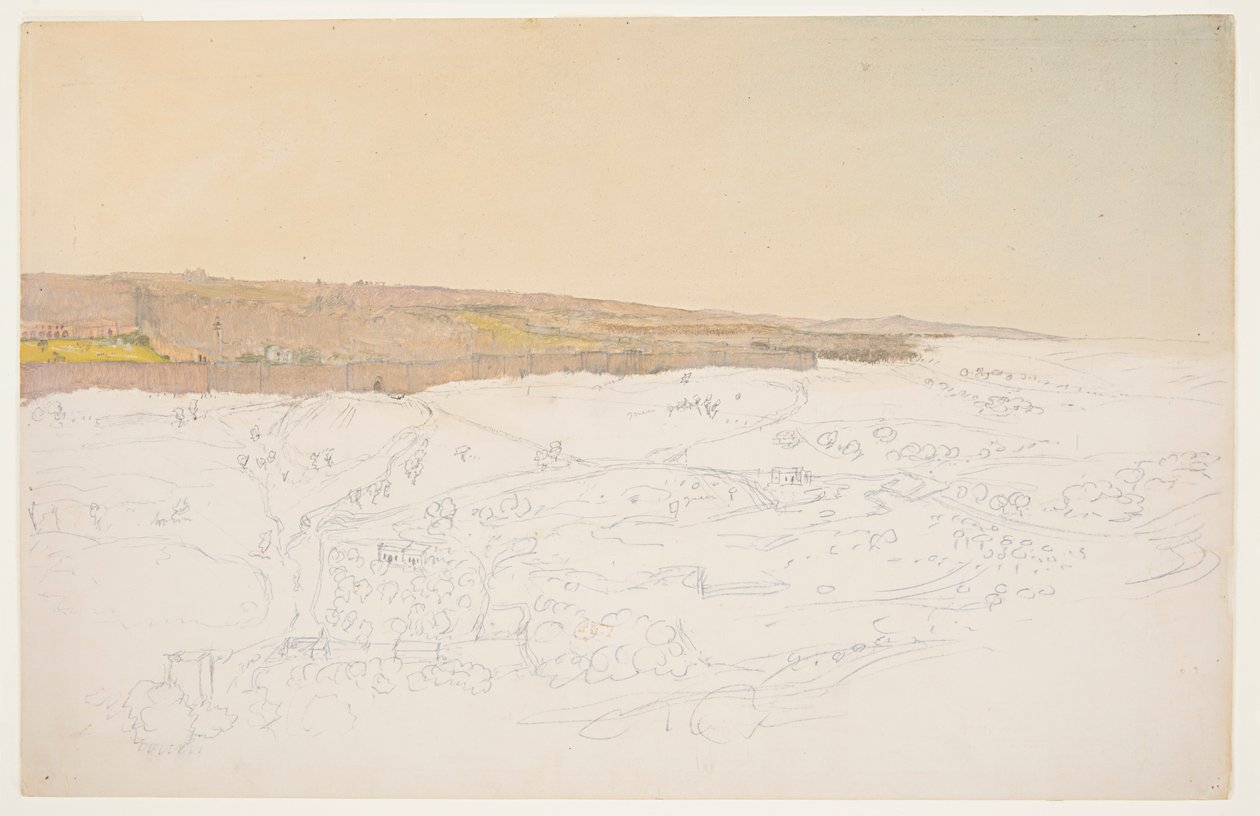 Jerusalén, vista general de Frederic Edwin Church