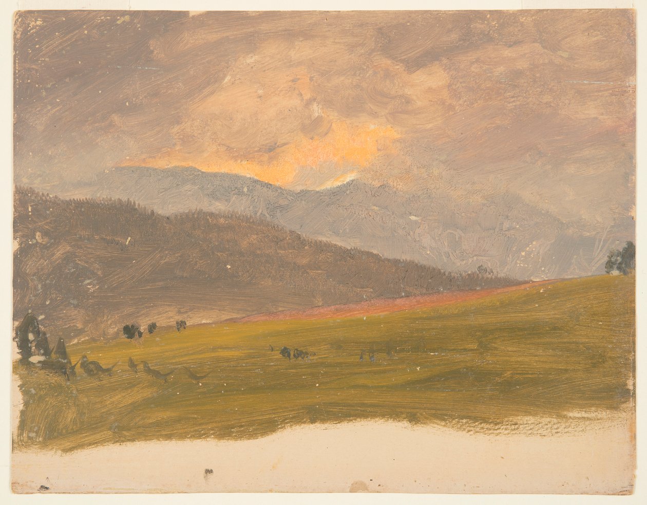 Paisaje, Valle del Hudson de Frederic Edwin Church