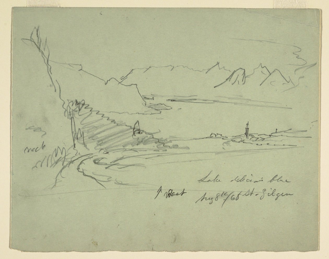 Paisaje en Austria, 5 de agosto de 1868 de Frederic Edwin Church