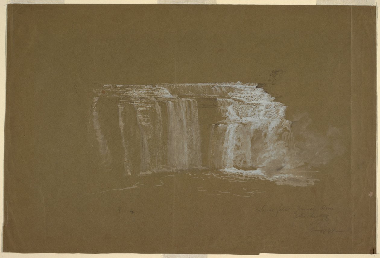 Cataratas inferiores, río Genesee, Rochester, Nueva York de Frederic Edwin Church