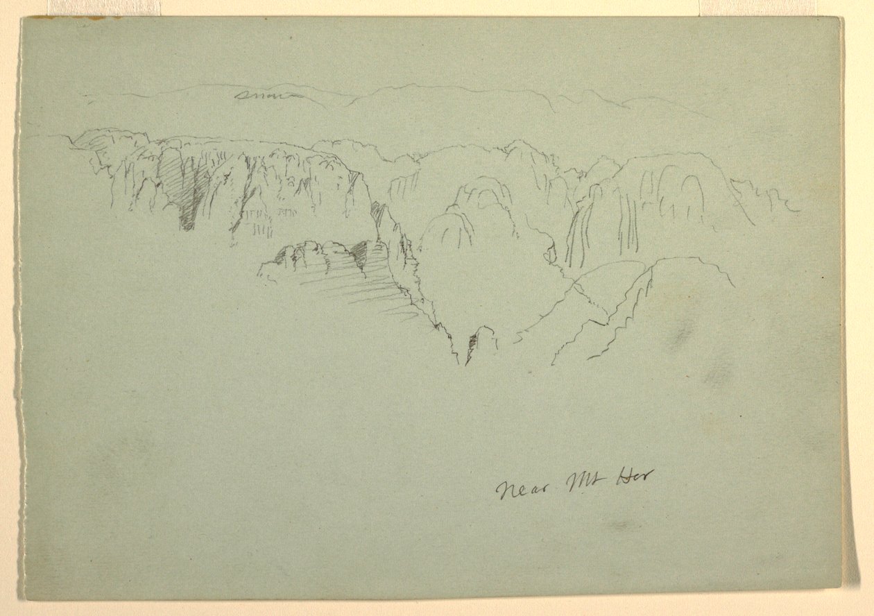 Montaña, Wady el-Arabah, 23 de febrero de 1868 de Frederic Edwin Church