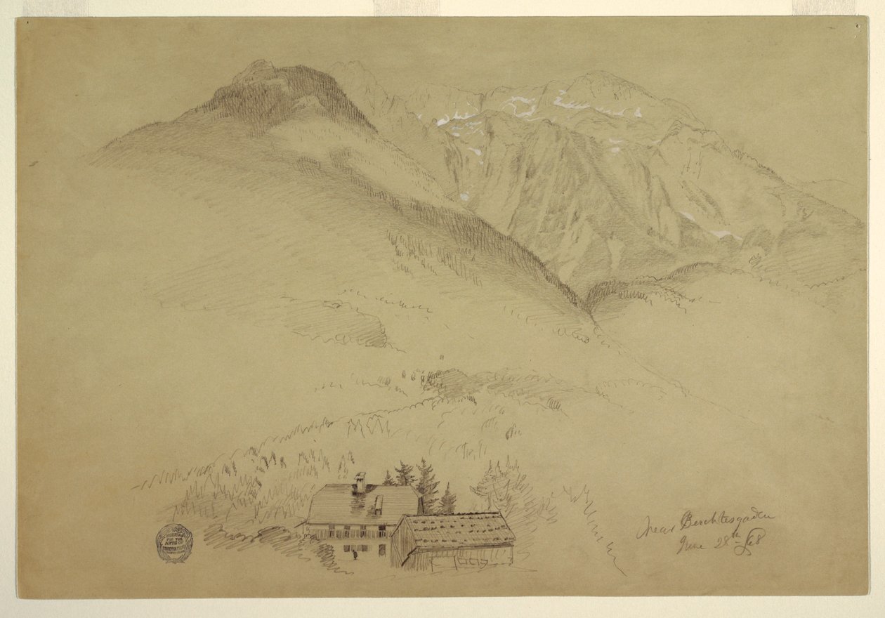 Montes Goell y Brett cerca de Berchtesgaden, Baviera de Frederic Edwin Church