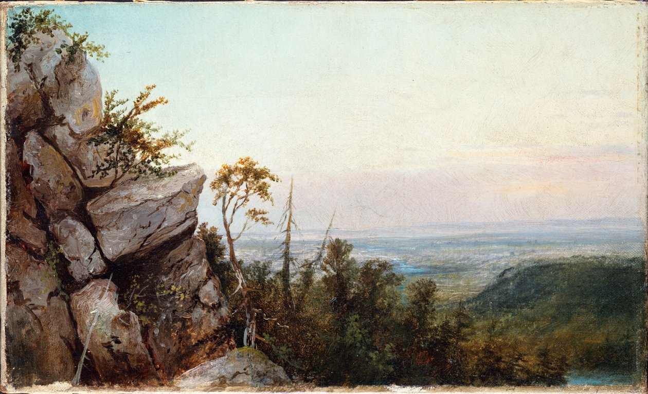Rocas y paisaje de Frederic Edwin Church