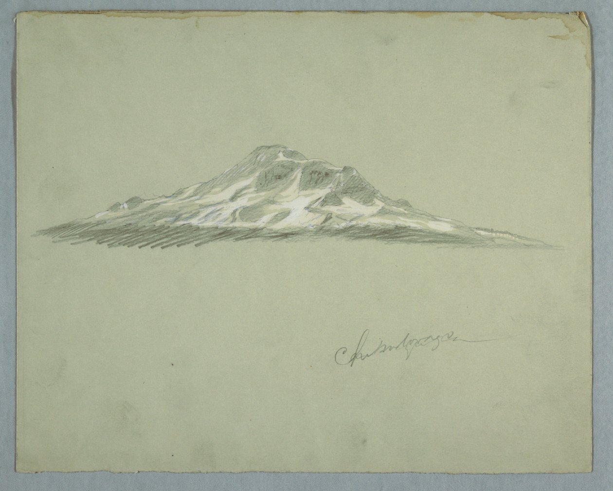 Pico nevado del Monte Chimborazo, Ecuador de Frederic Edwin Church