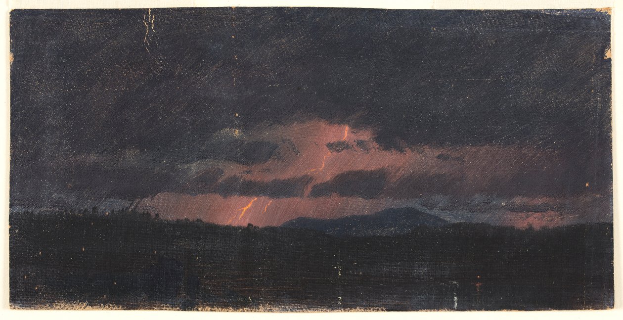 Tormenta sobre el valle del Hudson, 1867 de Frederic Edwin Church
