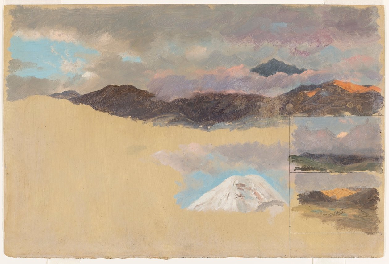 Estudios del Monte Chimborazo, Ecuador de Frederic Edwin Church
