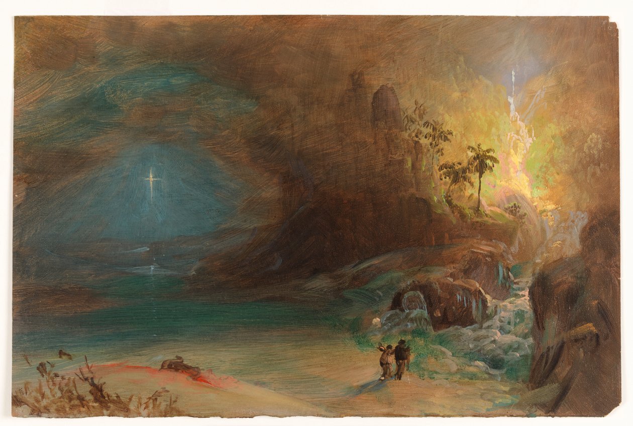 Estudio para "Apoteosis a Thomas Cole" de Frederic Edwin Church