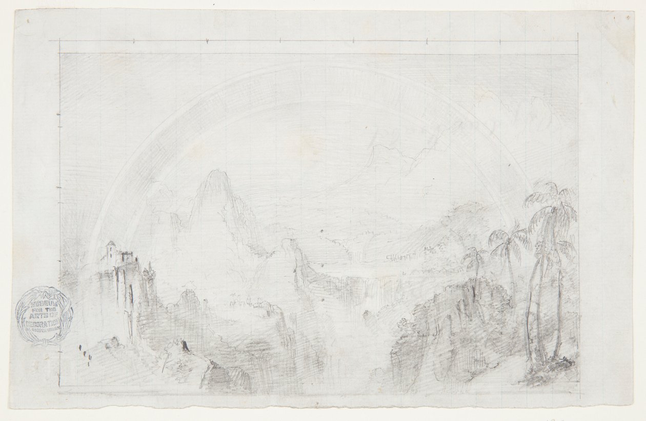 Estudio para "Temporada de lluvias en los trópicos" de Frederic Edwin Church