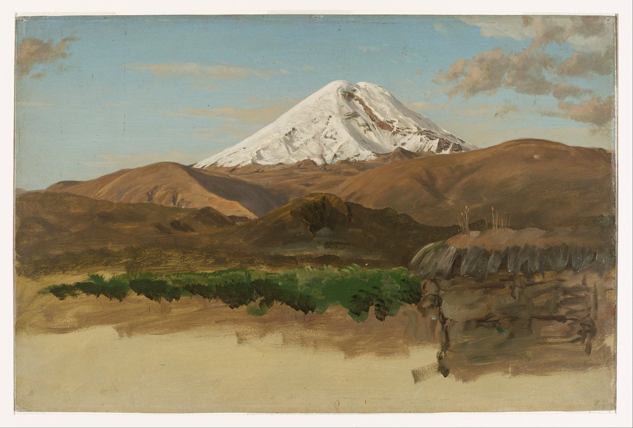 Estudio del monte Chimborazo, Ecuador de Frederic Edwin Church