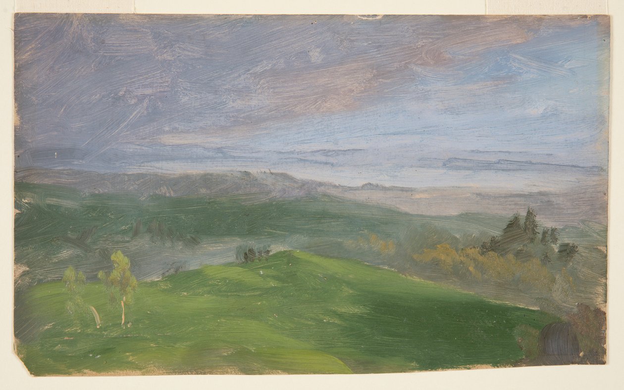 Vista de verano, Valle del Hudson, Nueva York de Frederic Edwin Church