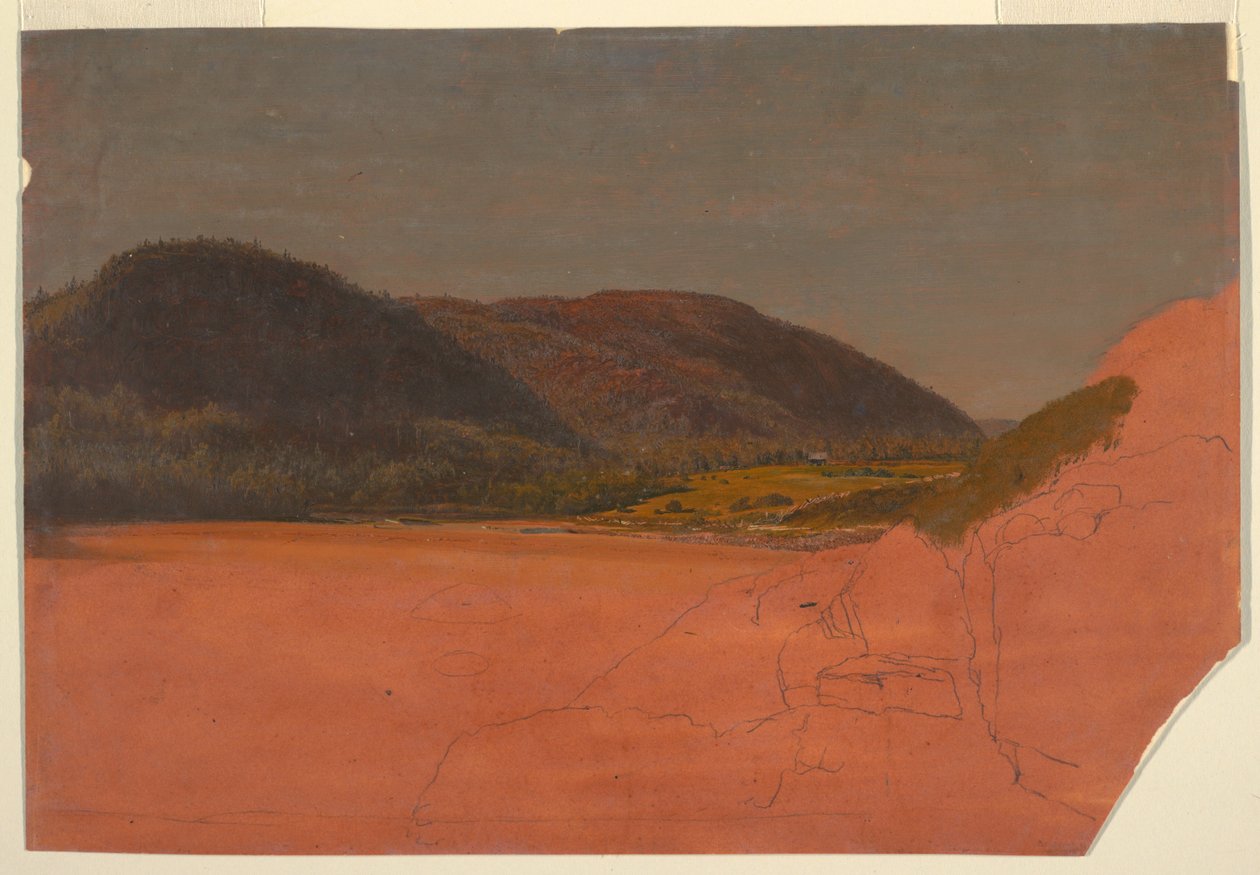 La colmena y la playa de arena desde Great Head, Mt. Desert de Frederic Edwin Church