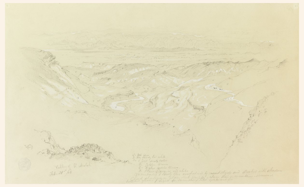 Valle de El Arabah de Frederic Edwin Church