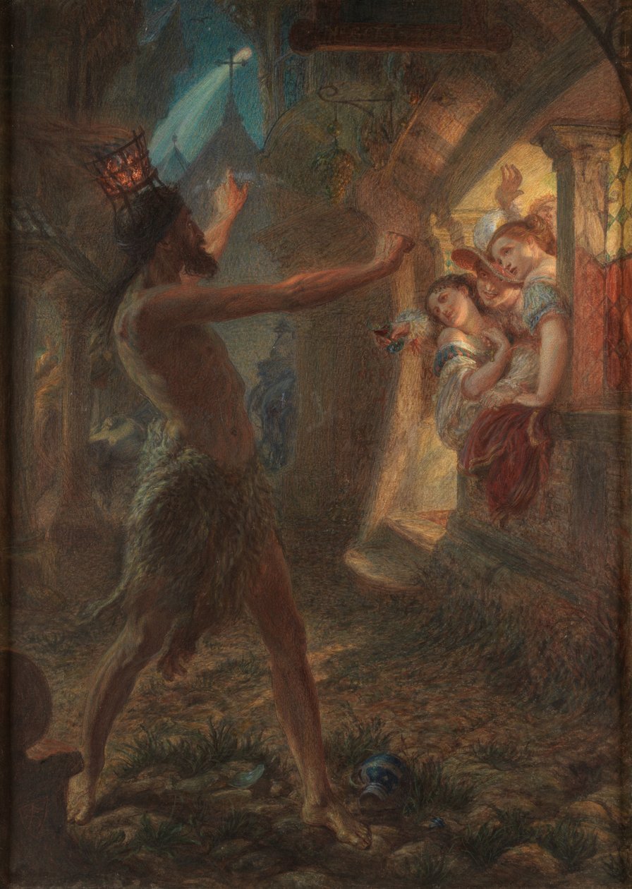 Águila de Salomón (acuarela y acuarela corporal con goma arábiga) de Frederic James Shields