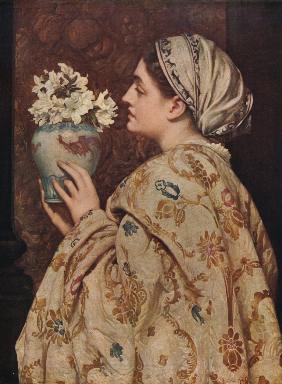 Una dama noble de Venecia, 1866, c1915 de Frederic Leighton
