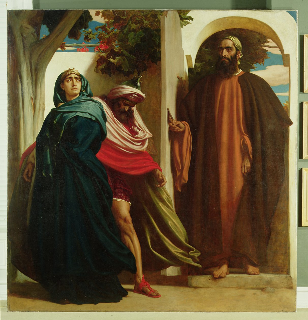 Jezabel y Acab encontrados por Elías de Frederic Leighton