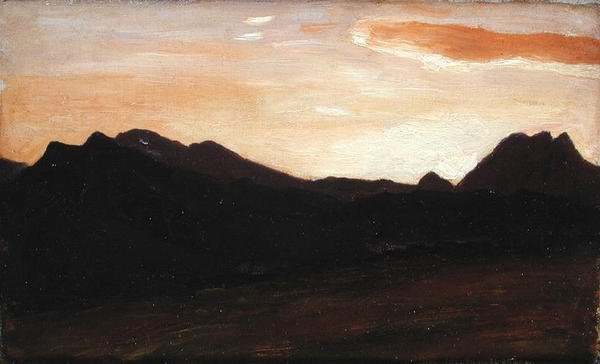 Paisaje con colinas de Frederic Leighton