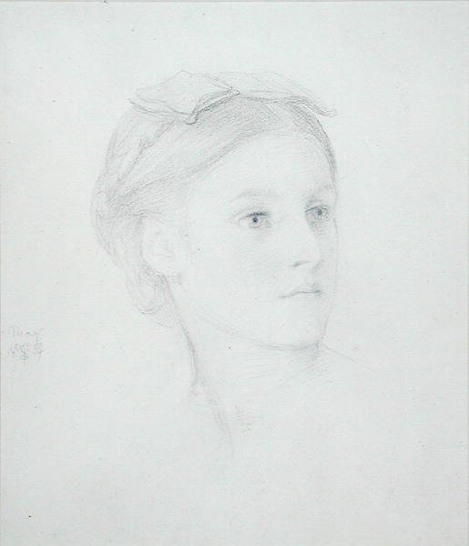 Retrato de May Sartoris, 1854 de Frederic Leighton
