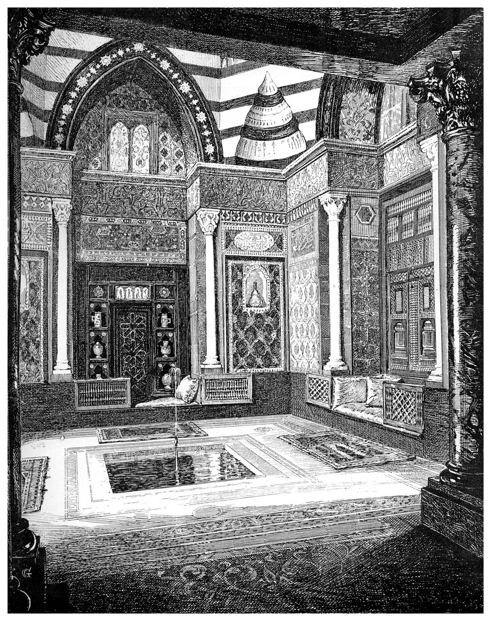El Salón Árabe, c1880-1882 de Frederic Leighton