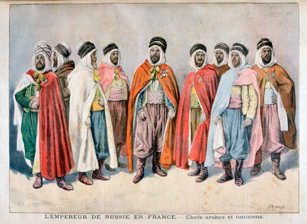 Jefes Árabes y Tunecinos, 1896 de Frederic Lix