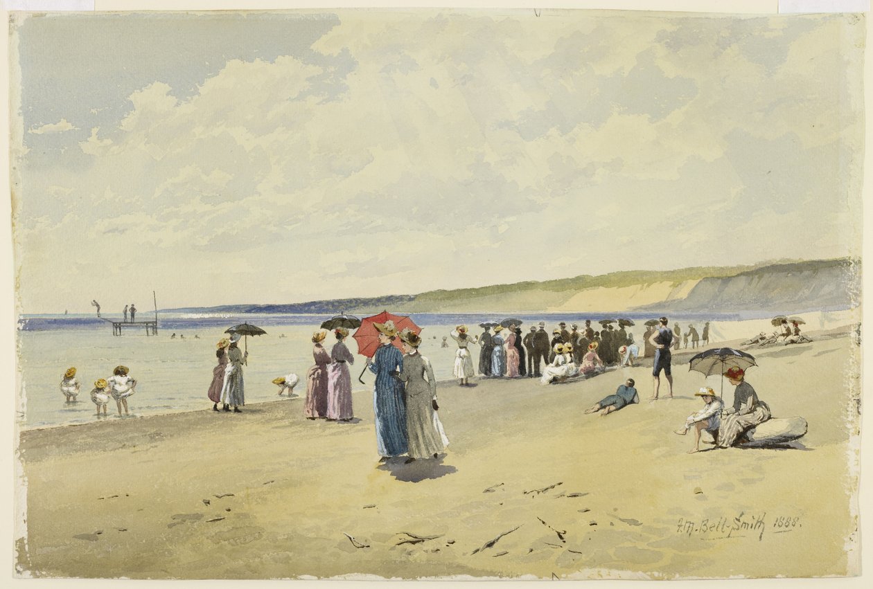 La playa, 1888 de Frederic Marlett Bell Smith