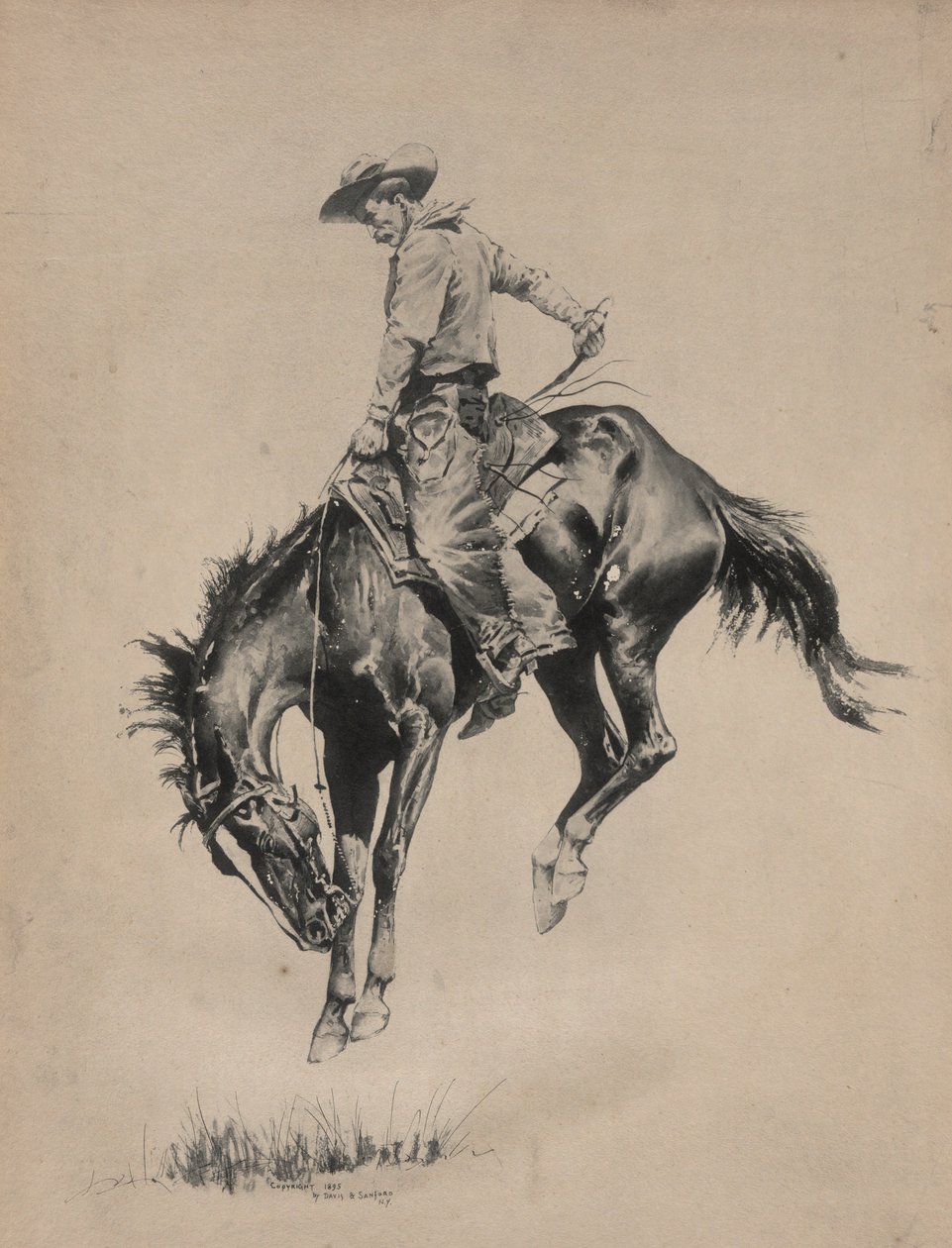 Cazador de broncos de Frederic Remington