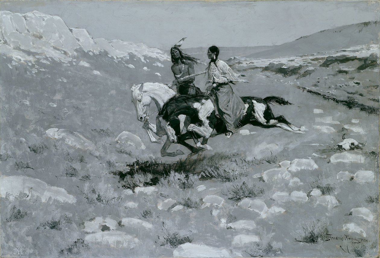 Ceremonia del caballo más rápido de Frederic Remington