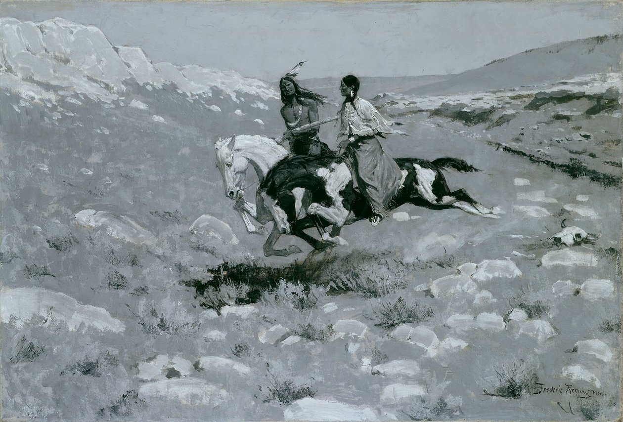 Ceremonia del caballo más rápido de Frederic Remington
