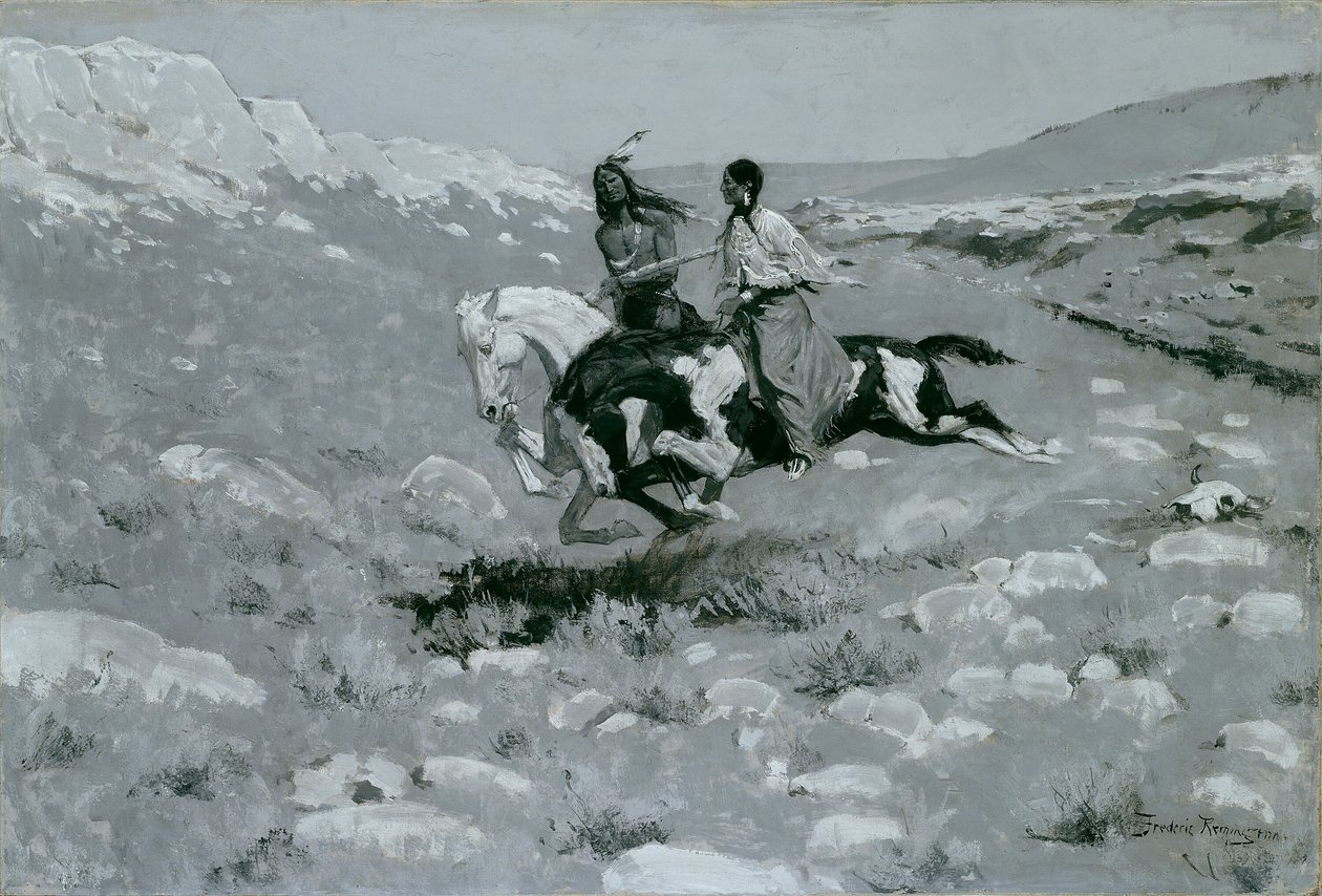 Ceremonia del caballo más rápido de Frederic Remington