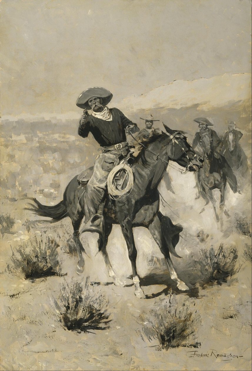 Days on the Range ("¡Manos arriba!") de Frederic Remington