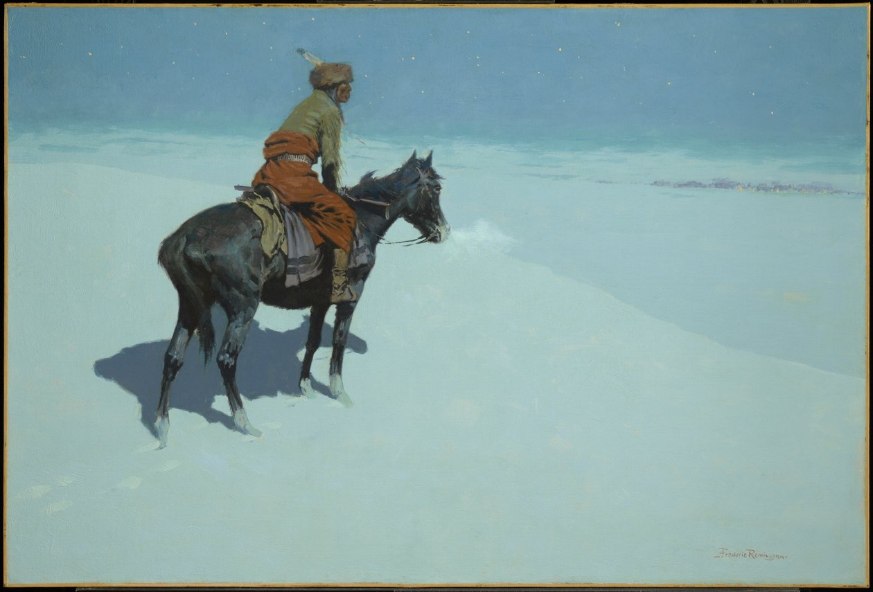¿Amigos o enemigos? (El explorador) de Frederic Remington