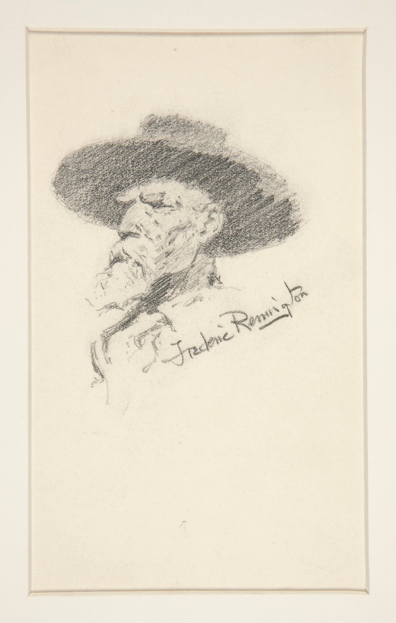 cabeza de un hombre de Frederic Remington