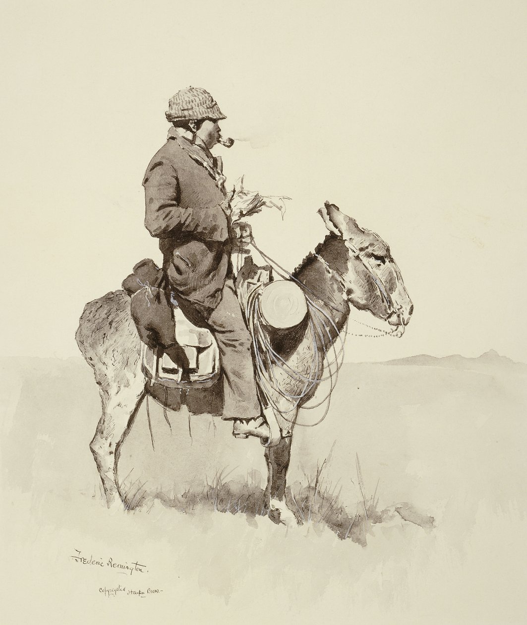 El hombre de Jack William, Un Sancho Panza Moderno de Frederic Remington