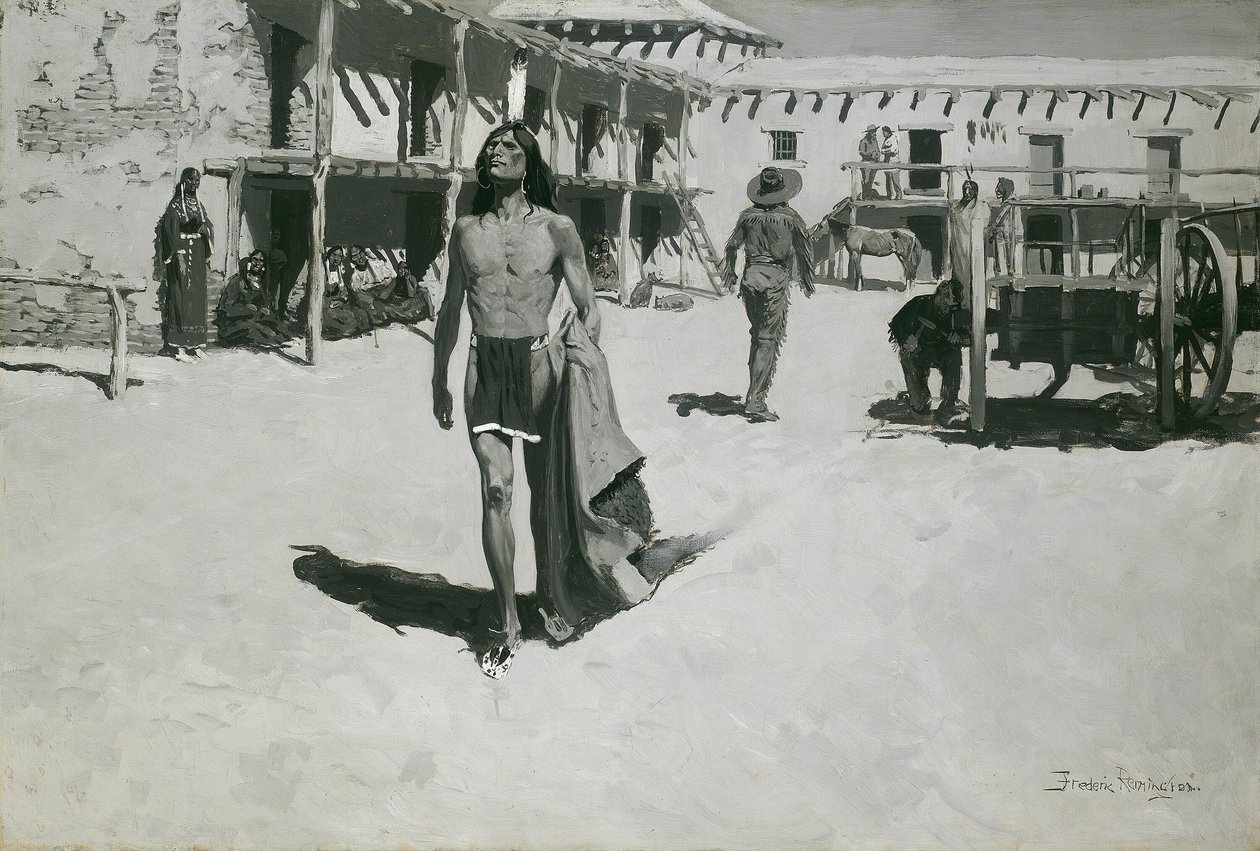 Nada más que miradas alegres siguieron al murciélago de Frederic Remington