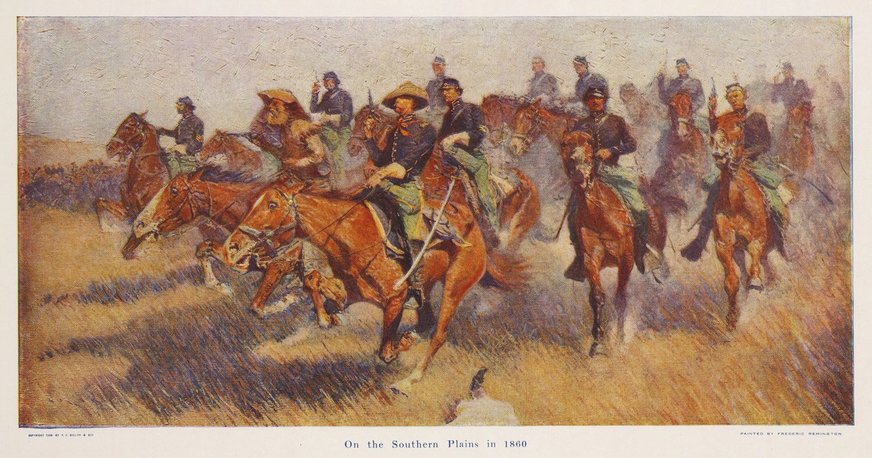 En las llanuras del sur en 1860, pub.1909 de Frederic Remington