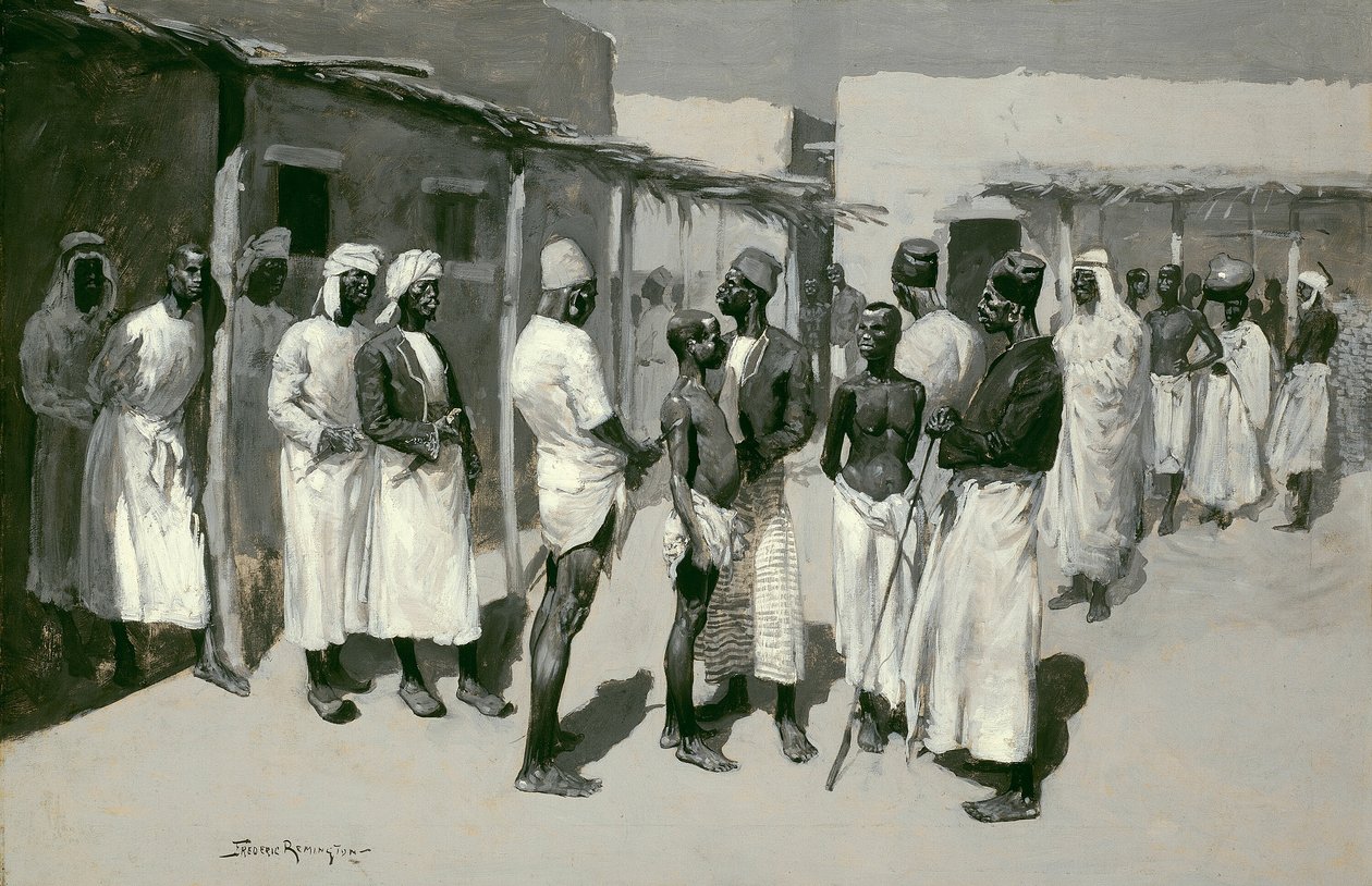 Mercado de esclavos de Frederic Remington