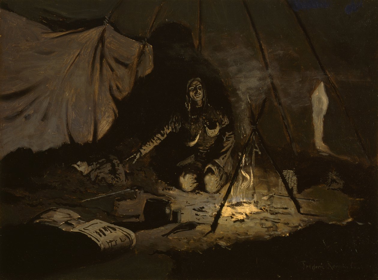 Las hojas secas duraron más que ella, c.1899 de Frederic Remington