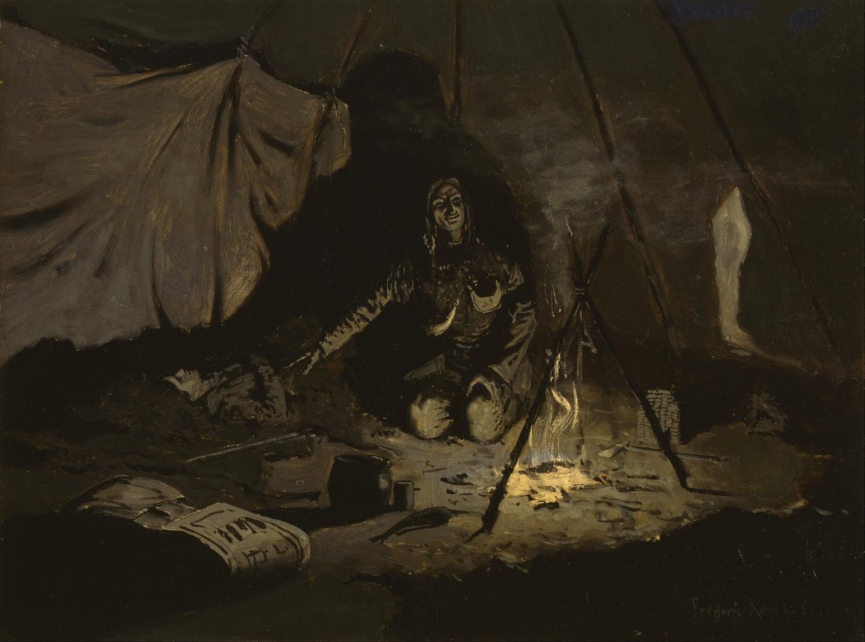Las hojas secas duraron más que ella de Frederic Remington
