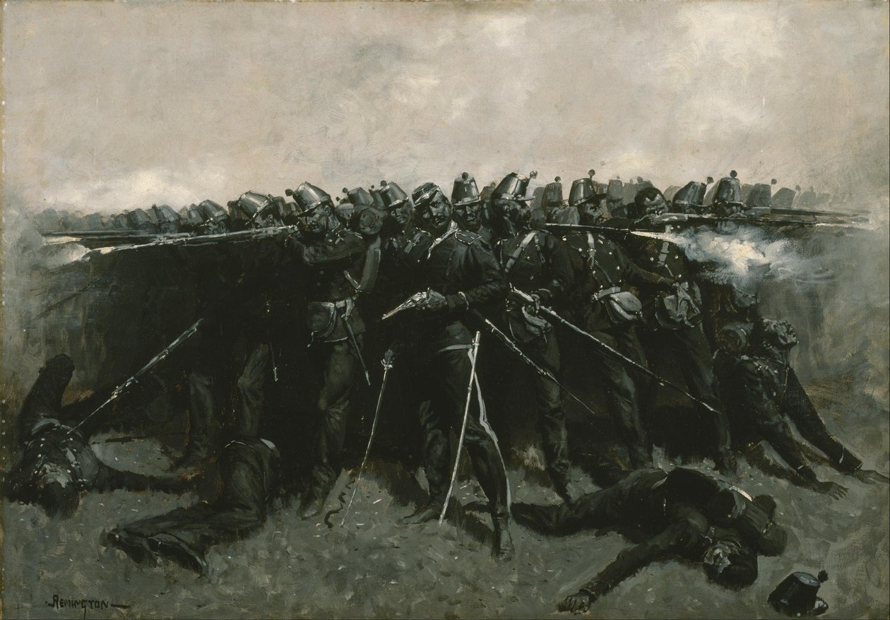 El cuadro de infantería de Frederic Remington