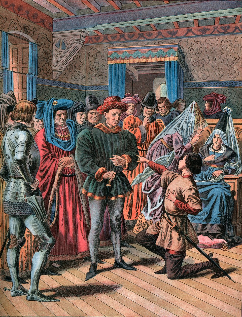 Juana de Arco en Chinon el 23 de febrero de 1429. de Frederic Theodore Lix