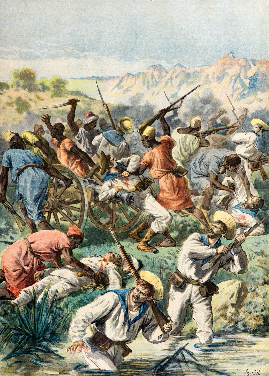 Masacre de soldados ingleses de Frederic Theodore Lix