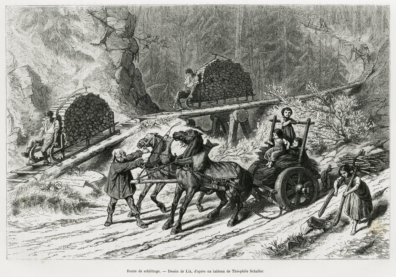 Camino de Schlittage de Frederic Theodore Lix