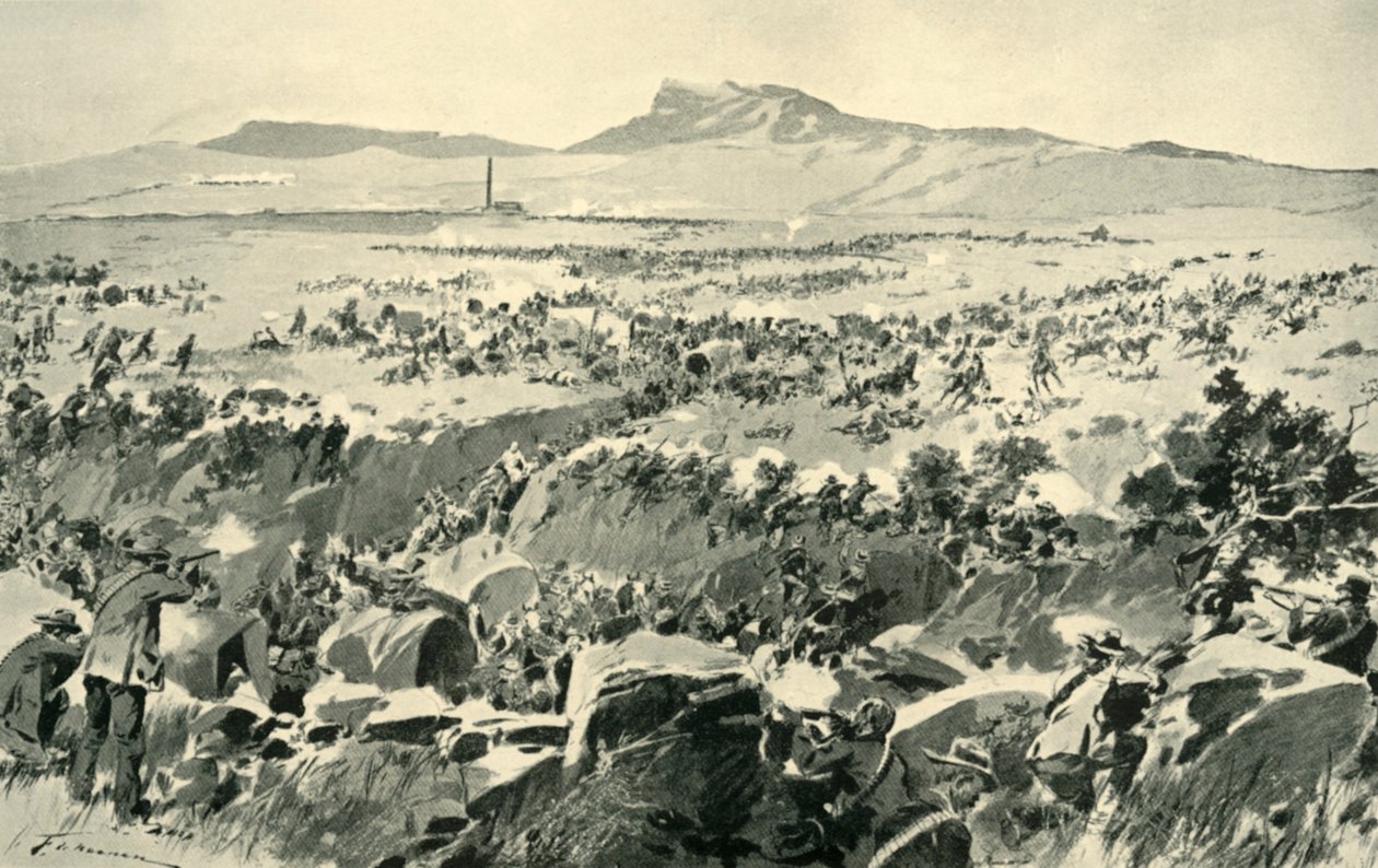 La Emboscada en Koornspruit: Un Momento Crítico, 1900 de Frederic de Haenen