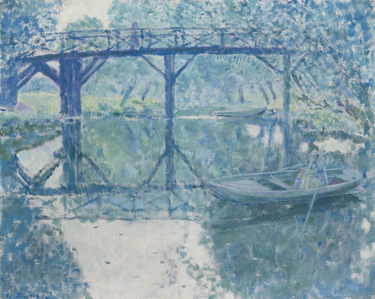 El puente - Giverny de Frederick Carl Frieseke