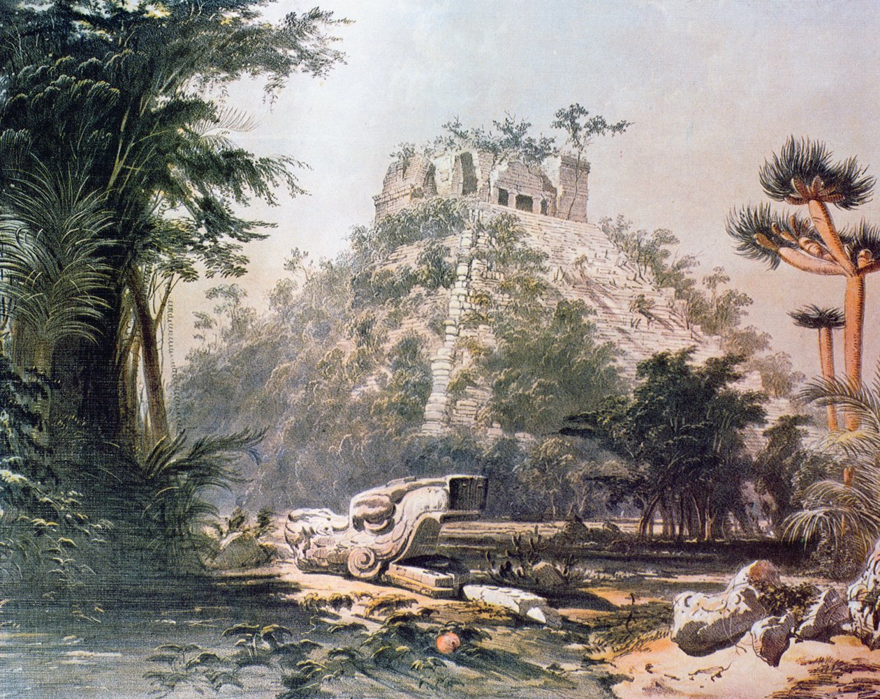 Vista de El Castillo, 1844 de Frederick Catherwood